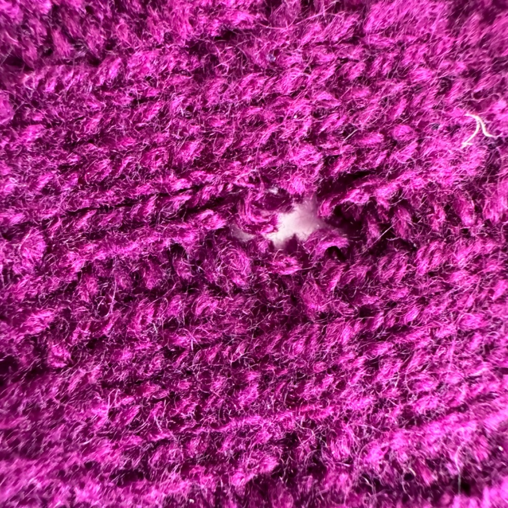 Lafayette 148 100% Cashmere Button Up Shawl Wrap in Magenta One Size - Picture 5 of 10